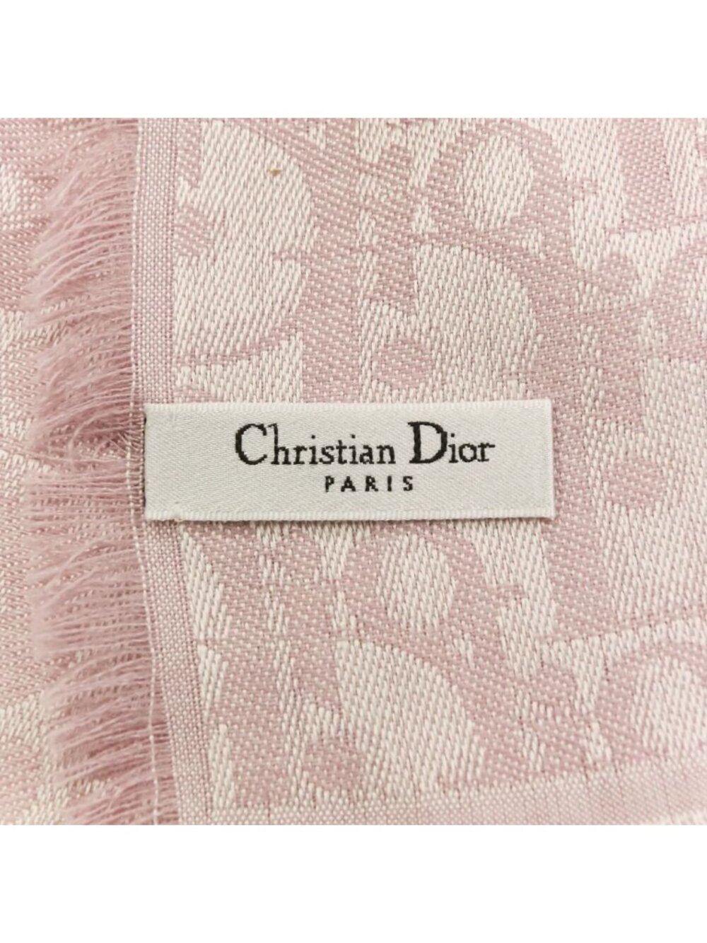 Dior Oblique Large Shawl Pink Scarf - Picture 13 of 14
